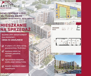 2-pokojowe mieszkanie 37m2 + balkon Bez Prowizji