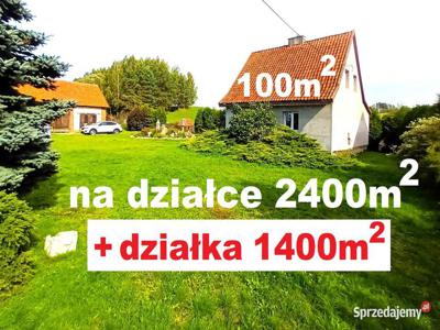 DOM 100m2, DZIAŁKA 3800m, 2 garaże-cicha okolica