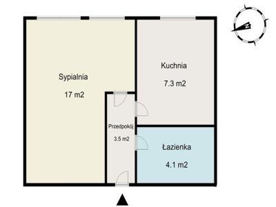 Mieszkanie na sprzedaż 31,90 m², piętro 2, oferta nr SDP417493