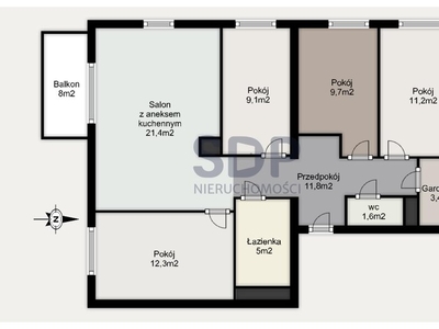 Mieszkanie na sprzedaż 85,60 m², piętro 2, oferta nr 33627