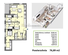 2-pokojowe mieszkanie 45m2 + loggia Bez Prowizji