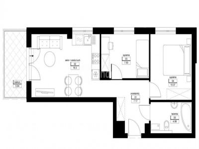 Mieszkanie w zielonej okolicy 46,65 m2 513 tys.