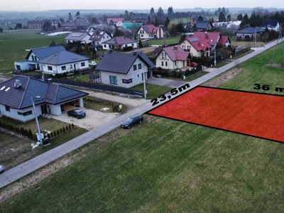 Działka budowlana, Toszek ul. Boczna 846 m2 (bez pośredników)