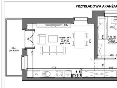 Mieszkanie na sprzedaż 58m2 Dywity Osiedle Sterowców