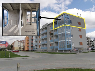 Mieszkanie narożne 61.7m2 + loggia (7.4m2) i balkon, ul. Zygmuntowska