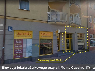 Świnoujście, sprzedam lokal 60 m2 przy ul. Monte Cassino