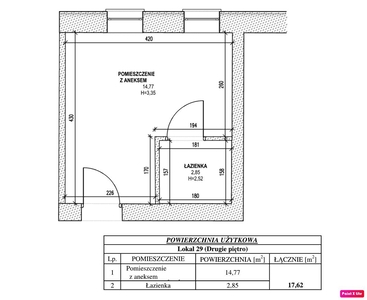 2-pokojowe mieszkanie 37m2 + balkon