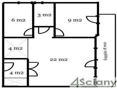 Mieszkanie na sprzedaż 3 pokoje Warszawa Mokotów, 48,10 m2, 10 piętro