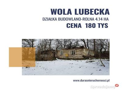 Wola Lubecka działka budowlano-rolna 4,14 ha