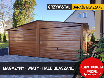 Garaż Blaszany 6x6m Dwuspadowy / Złoty Dąb / Garaże Blaszane - GrzywStal