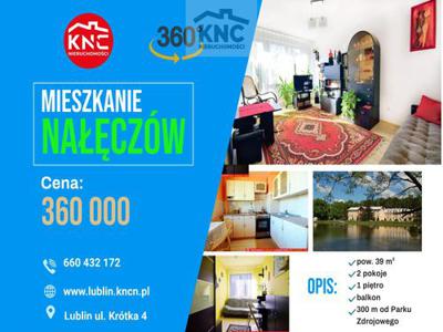 Mieszkanie na sprzedaż 2 pokoje Nałęczów, 38,70 m2, 1 piętro