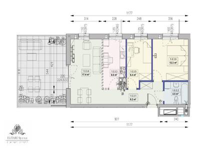 62m2, 3 pok, taras 27m2, 2-stronne, opcja oddzieln