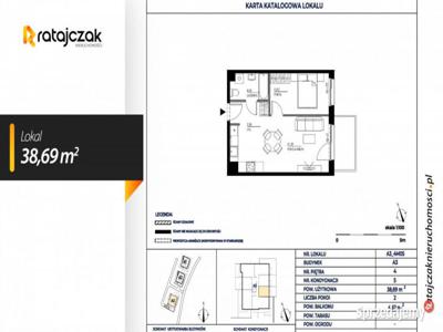 Mieszkanie Gdańsk Potęgowska 38.69m2