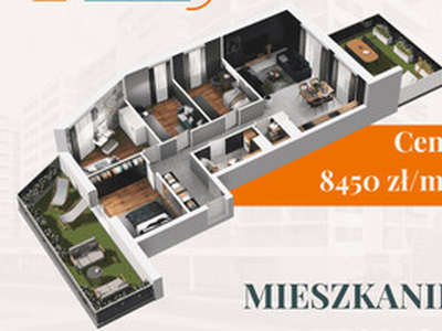 Mieszkanie na sprzedaż, 87 m², 5 pokoi Rzeszów