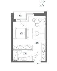 Rose Park | apartament 2-pok. | A.02.13