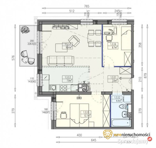 Oferta sprzedaży mieszkania Wrocław Władysława Chachaja 59.7m2 3-pokojowe