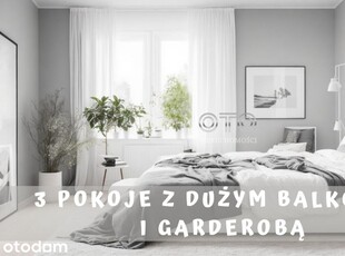 Duży balkon i garderoba / Rabat 80 tyś 