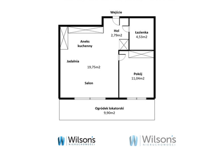 Mieszkanie na sprzedaż 38,98 m², parter, oferta nr WIL478728