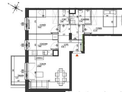 Mieszkanie na sprzedaż 64,00 m², piętro 1, oferta nr 827123