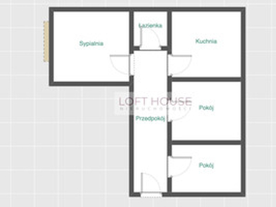 Mieszkanie na sprzedaż, 54 m², Gliwice Trynek