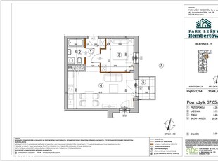 2 pok. 37,05 m2 + balkon 0% PCC Oddane do użytku !