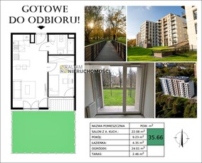 Gotowe! 2pok. 35,66m² Ogródek ul. Lasówka Park 0%