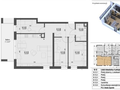 2-pokojowe mieszkanie 40m2 + balkon