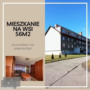 Komfortowe mieszkanie o pow. 56,40 m2 w Krzykowie.