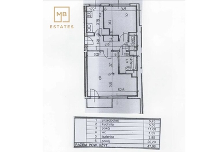 Mieszkanie na sprzedaż 48,00 m², piętro 4, oferta nr MBE-MS-4988