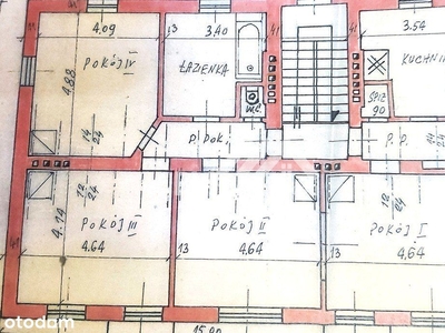 Piętro kamienicy w centrum miasta, blisko Pkp