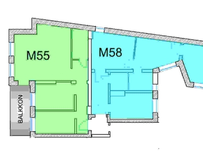 SPRZEDAM 2 mieszkania 55 i 58 m2 (113 m2)