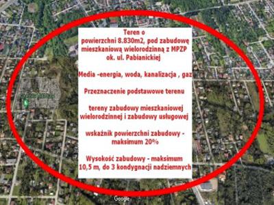 Działka inwestycyjna, ul. Pabianicka