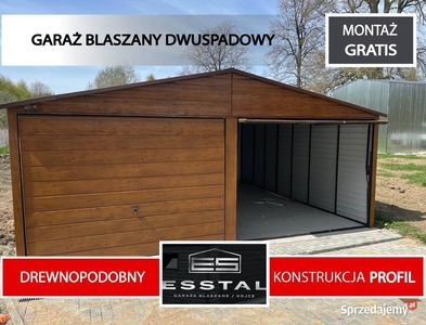 GARAŻ BLASZANY- Złoty Dąb |Wiaty | Garaże | Wiata | 6x6 | - ESSTAL