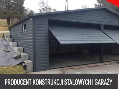 GRAFITOWY Garaż Blaszany 6x6 - Garaże Blaszane - Romstal