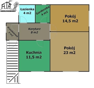 Piętro domu w dobrej lokalizacj