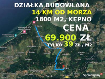 TYLKO 39 ZŁ/M2, 14 KM DO MORZA, BLISKO SŁUPSK, 1750 M2, BUD…