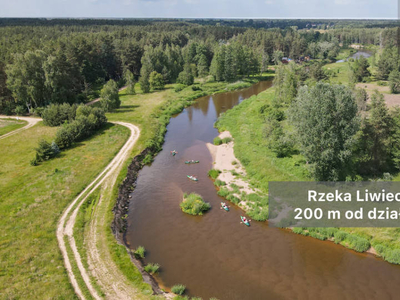 Działka 1500 m2 • 200 m od rzeki Liwiec, Starowola