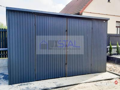 GARAŻ BLASZANY 6m x 5m spad w tył LUX174