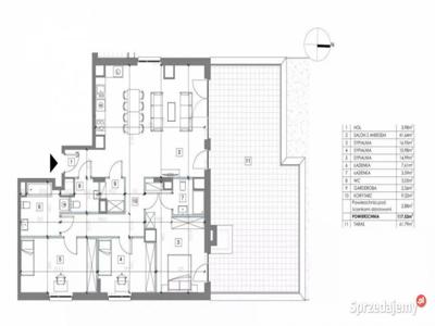 Słoneczny apartament, 4 pokoje Taras 60m2