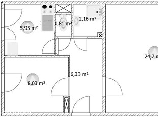 Czechów, Paryska, 2 pokoje, 47m2