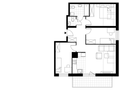 4-pokojowe mieszkanie 59m2 + balkon