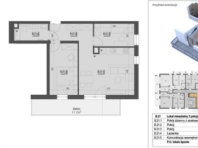 53,86 m2 Na Granicy Moreny I Jasienia - 3/3 Piętro