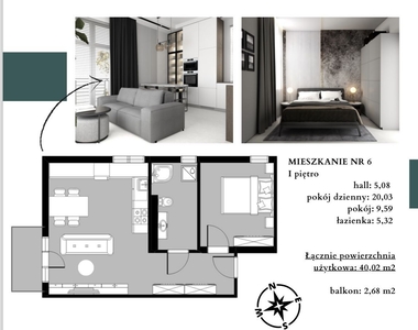 Mieszkanie 2 pokoje w apartamentowcu Komorowice Kr