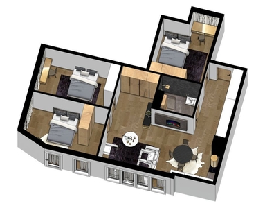 1-pokojowe mieszkanie 25m2 + balkon
