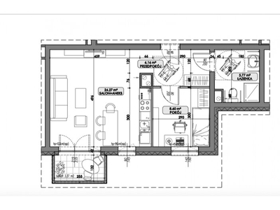 Mieszkanie na sprzedaż 44,80 m², piętro 1, oferta nr 3916/BNK/MS-237997