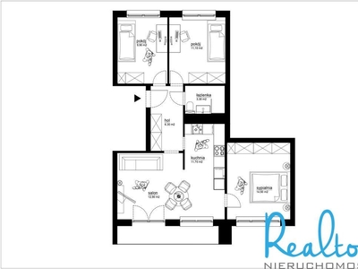 Przestronne M4 70m2 |4 Pokoje| balkon |Sprzedane