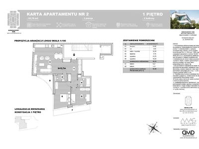 SZMARAGDOWY Dom - apartament 2 - 85,78m2