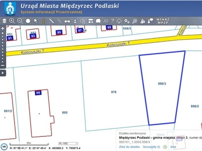 Działka przemysłowa Międzyrzec Podlaski, ul. Tadeusza Kościuszki