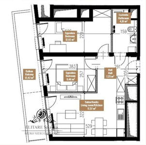 Apartament 52,07m2 - 3 pokoje - Stare Miasto, 600m od Rynku!