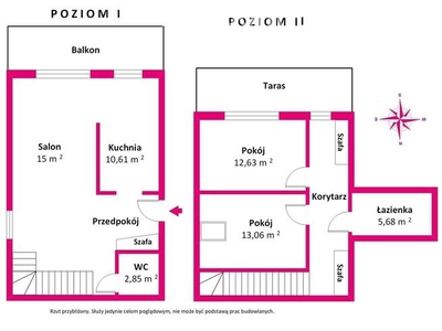 Atrakcyjny dwupoziomowy apartament